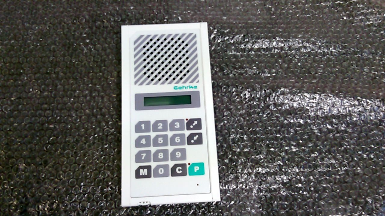 Gehrke Intercom Panel