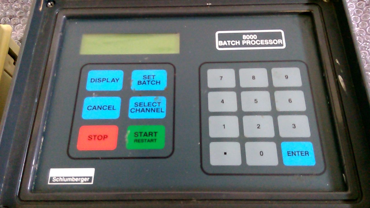 Schlumberger BATCH PROCESSOR 8000