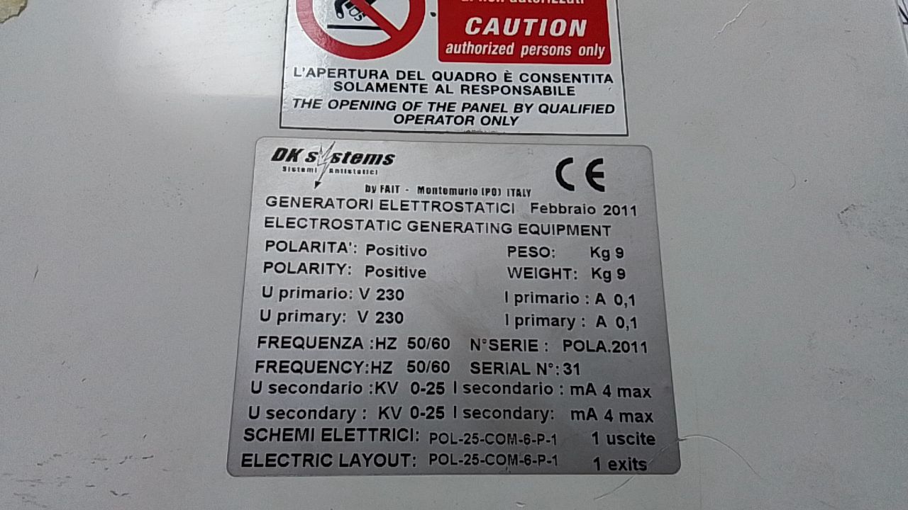 DK Systems Electrostatic Generator